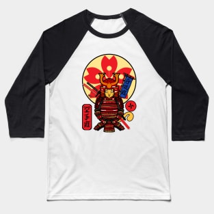 Samurai Cat Baseball T-Shirt